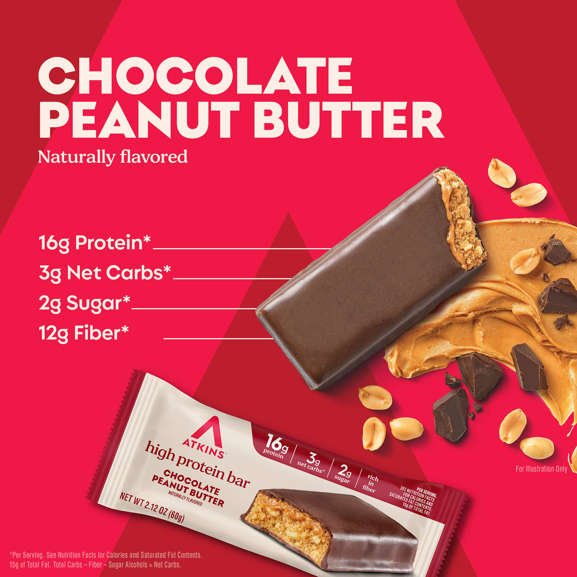 Chocolate Peanut Butter High Protein Bars - Image 2
